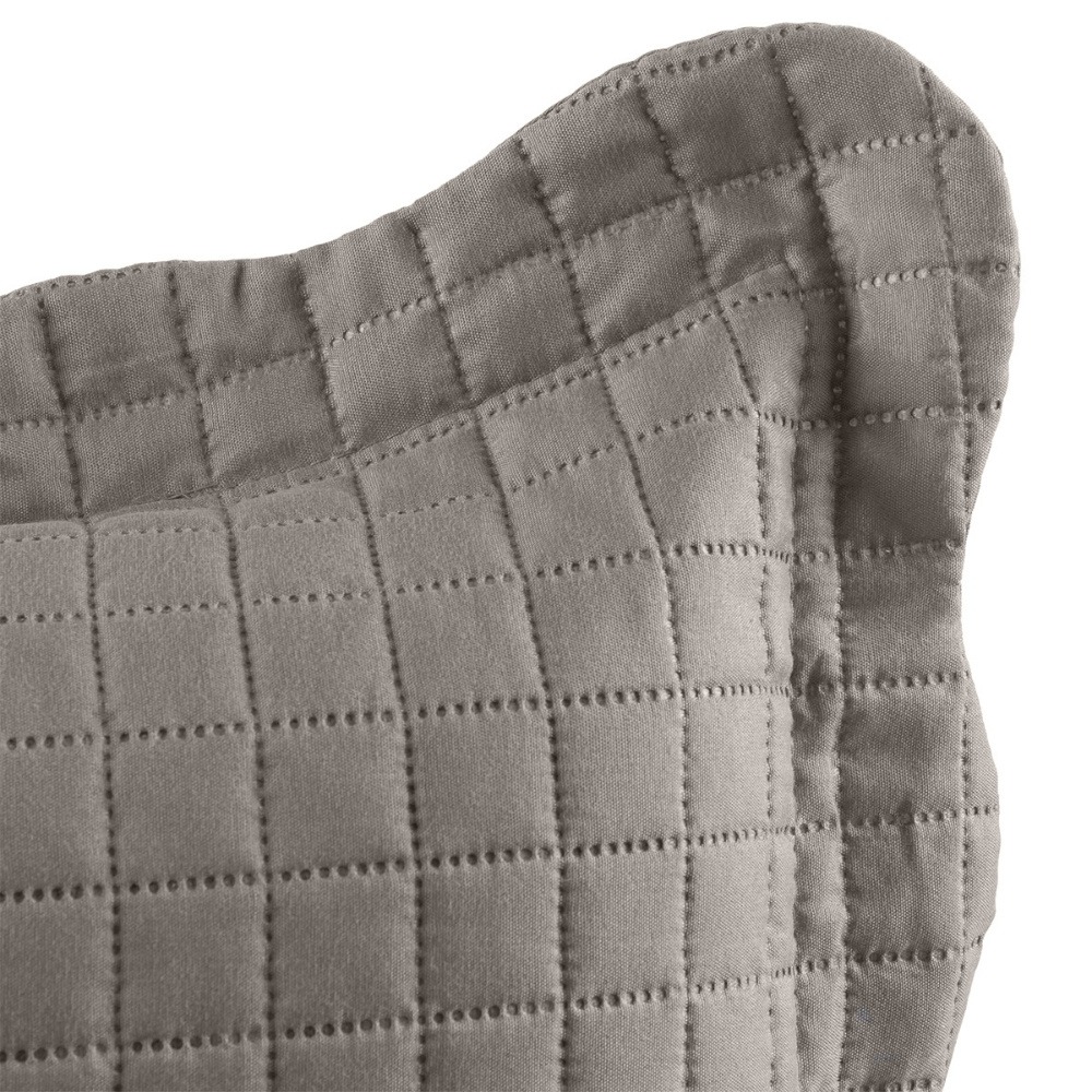 Cobre Leito Colcha Queen 3 Peças Boutis Pastilhas Dupla Face 150 Fios Matelado Fendi - imagem 2