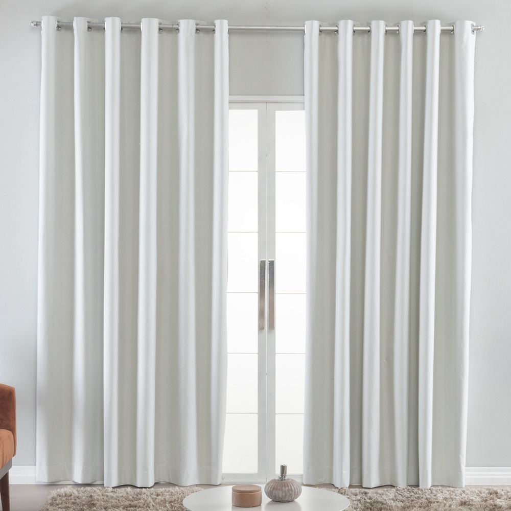 Cortina Blackout Luxor 3,90 x 2,60m Sala Quarto Para Varão 3M Marfim