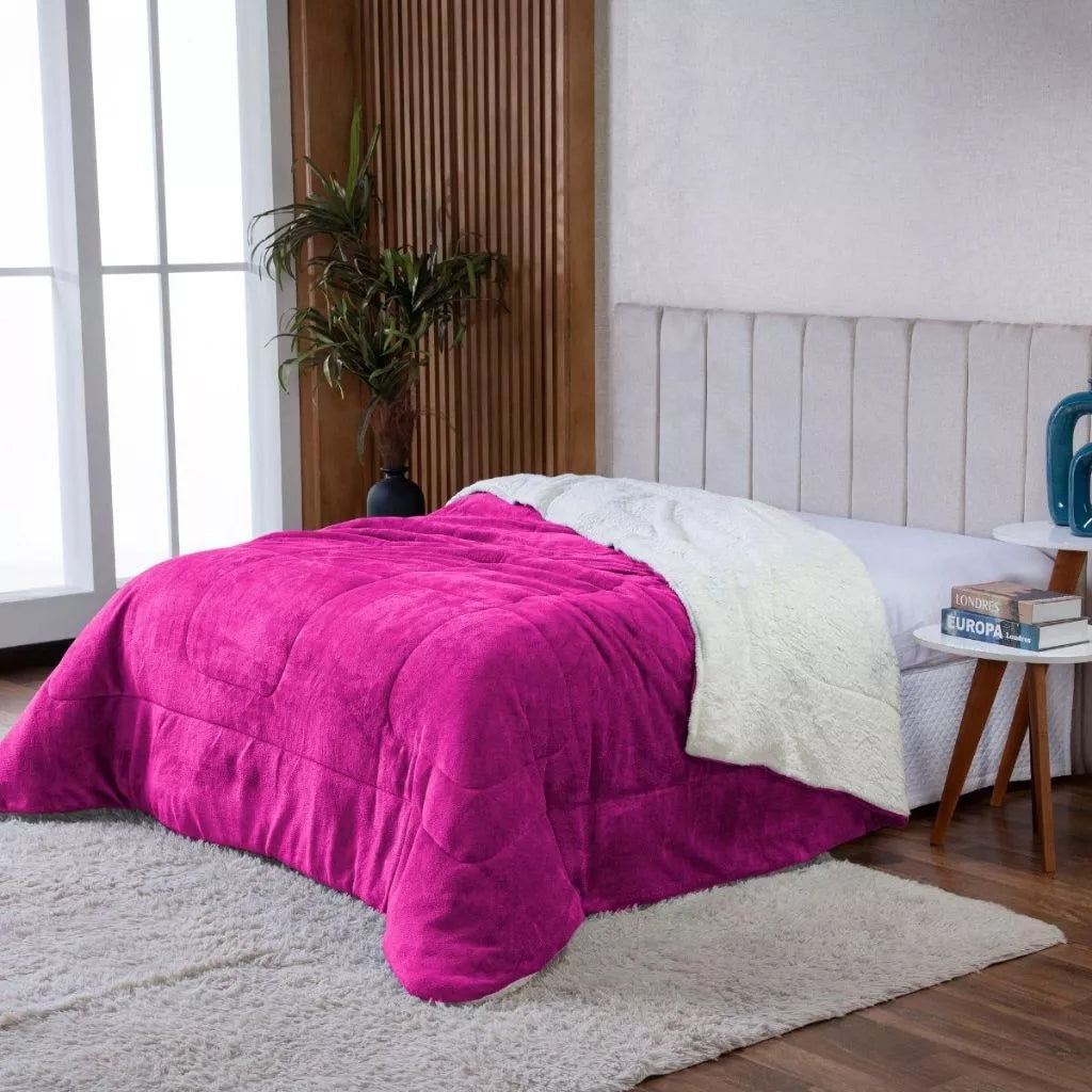 Edredom Queen Aveludado Térmico para Inverno - imagem 2
