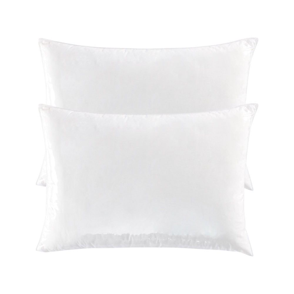 Kit 2 Travesseiro King Suporte Firme Percal 200 Fios Algodão 900g/m² Fibra Siliconizada Soft Pluma 90cm x 50cm