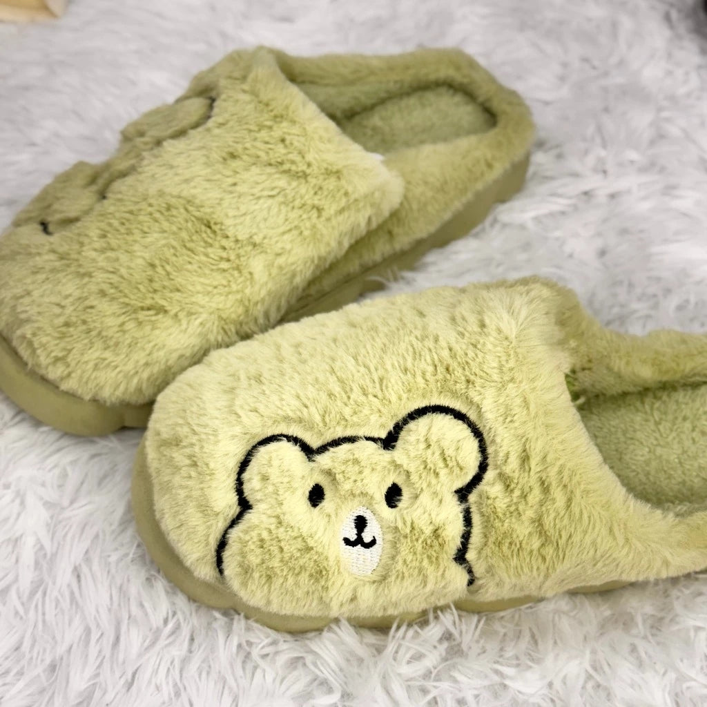 Pantufa Ursinho de Inverno Peluciada Antiderrapante - 6