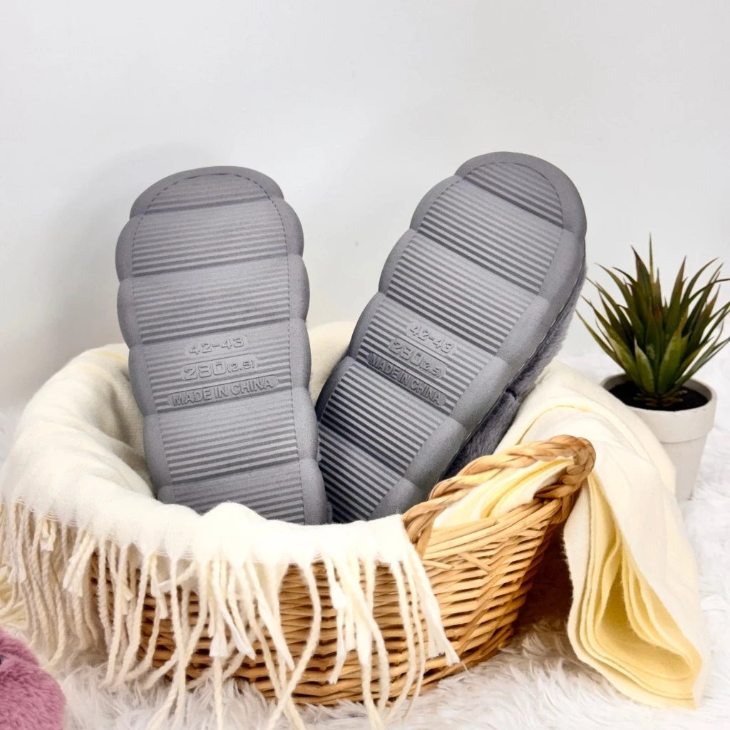 Pantufa Ursinho de Inverno Peluciada Antiderrapante - 7